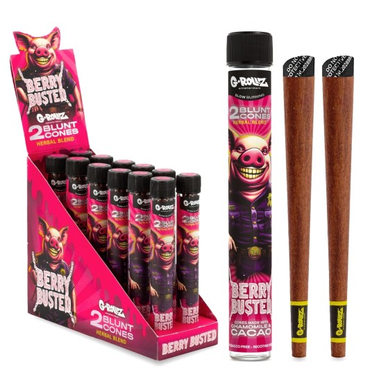 Bibułki G-ROLLZ Terpene Cones Berry Busted 2szt. -zdjęcie numer 1