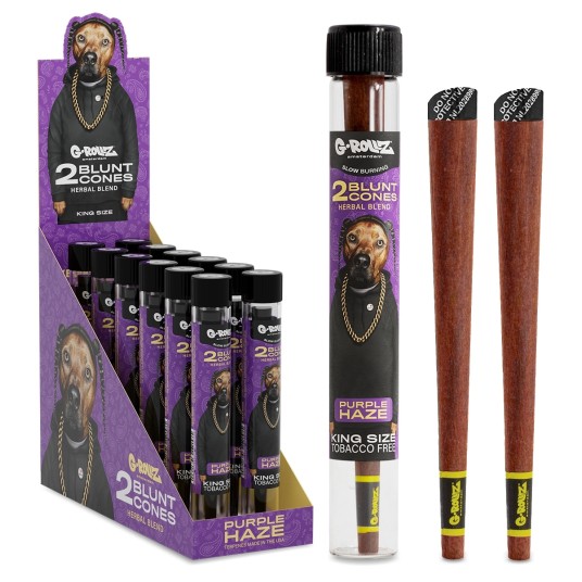 Bibułki G-ROLLZ Terpene Cones Purple Haze 2szt. -zdjęcie numer 1