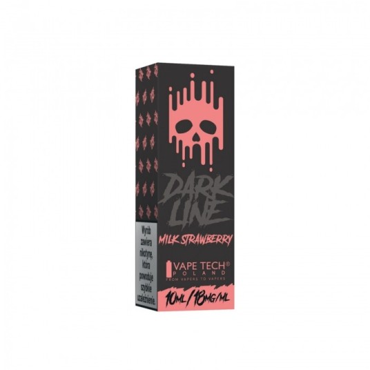 Liquid DARK LINE 10ml - Milk Strawberry 18mg -zdjęcie numer 1