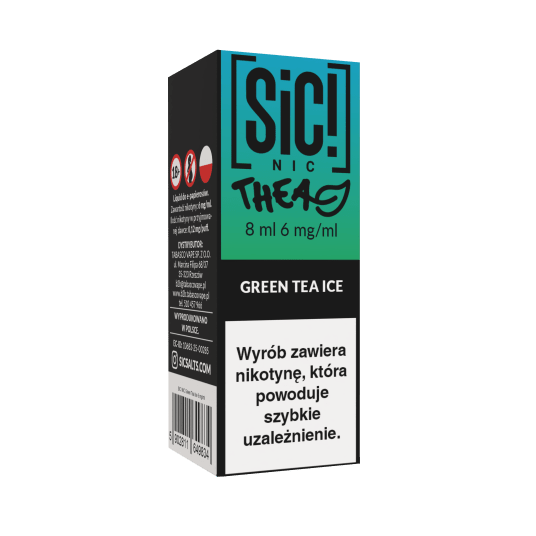 Liquid SIC! NIC 8ml - Green Tea Ice 6mg -zdjęcie numer 1