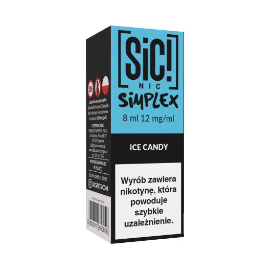 Liquid SIC! NIC 8ml - Ice Candy 12mg -zdjęcie numer 1