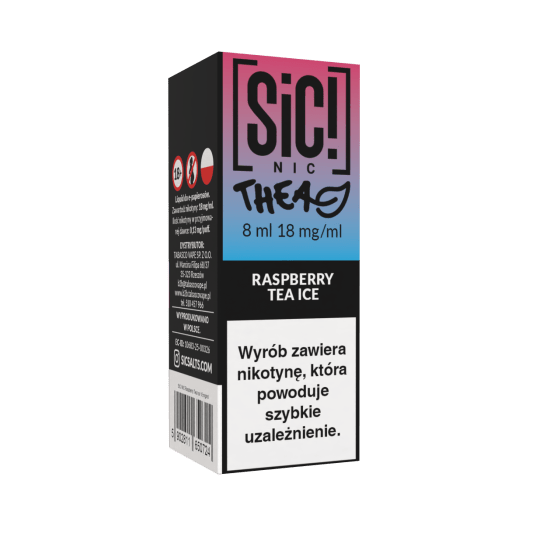 Liquid SIC! NIC 8ml - Raspberry Tea Ice 18mg -zdjęcie numer 1