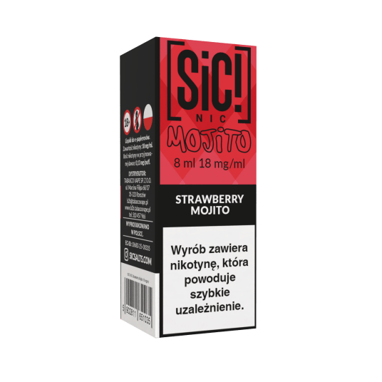 Liquid SIC! NIC 8ml - Strawberry Mojito 18mg -zdjęcie numer 1