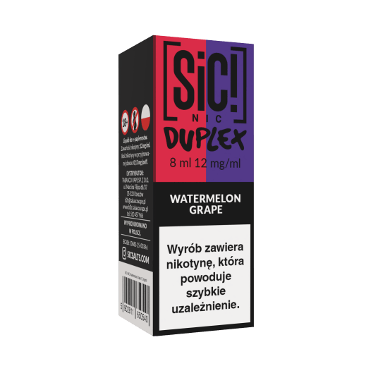 Liquid SIC! NIC 8ml - Watermelon Grape 12mg -zdjęcie numer 1