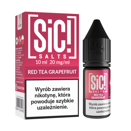 Liquid SIC! THEA 10ml - Red Tea Grapefruit 20mg -zdjęcie numer 1