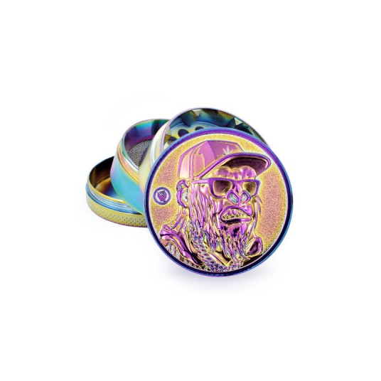 Młynek Metalowy FIRE FLOW Rainbow Monkey 4cz 50mm -zdjęcie numer 1