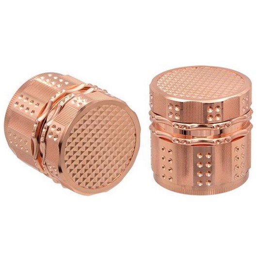 Młynek Metalowy ROSEGOLD 4cz 50mm -zdjęcie numer 1