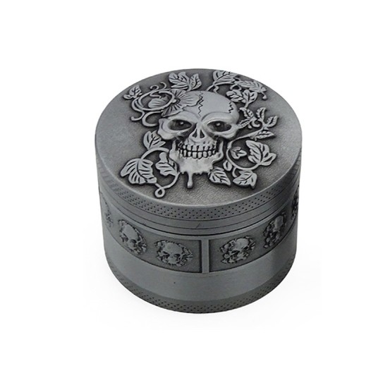 Młynek Metalowy SKULL IVY 4cz 50mm -zdjęcie numer 1