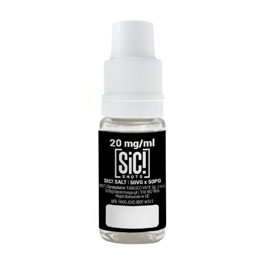 SIC! SHOTS Salt 50/50 10ml - 20mg -zdjęcie numer 1