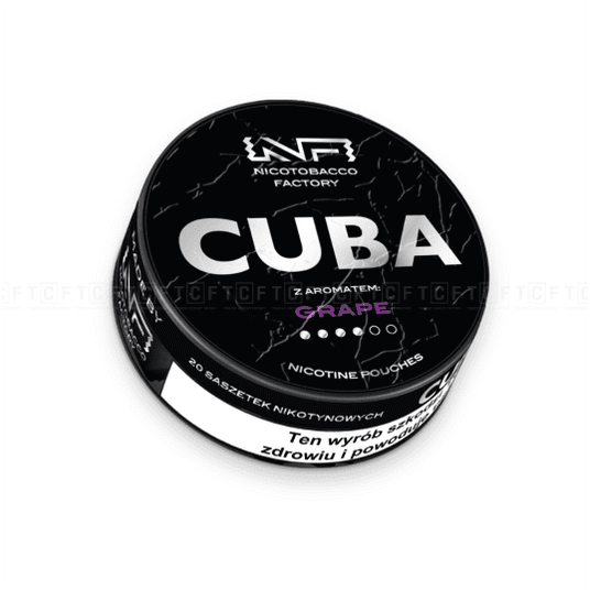 Woreczki Nikot. CUBA Black 20mg/g - Grape -zdjęcie numer 1