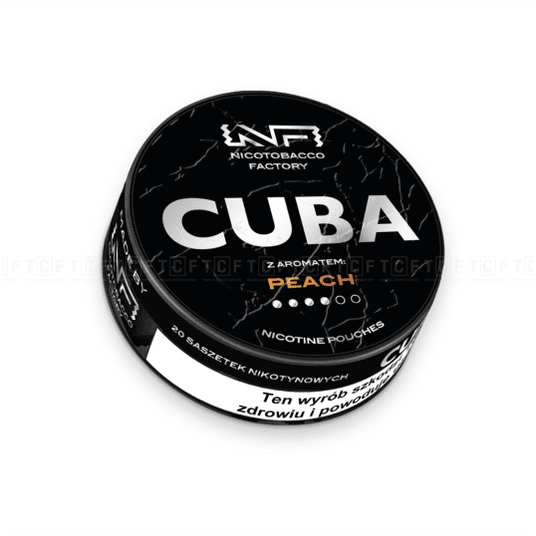 Woreczki Nikot. CUBA Black 20mg/g - Peach -zdjęcie numer 1