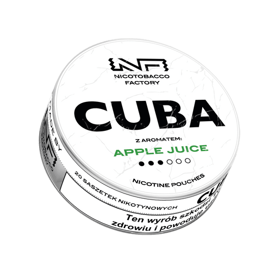 Woreczki Nikot. CUBA White 16mg/g - Apple Juice -zdjęcie numer 1