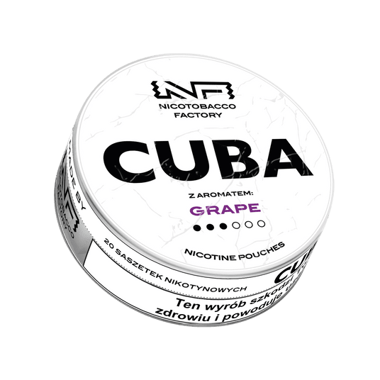 Woreczki Nikot. CUBA White 16mg/g - Grape -zdjęcie numer 1
