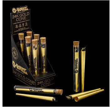 Bibułka G-ROLLZ Złoto Gold Cone King Size