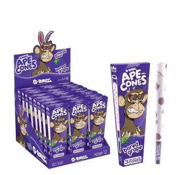 Bibułki G-ROLLZ Ape Cones 3 szt.- Bored Grape