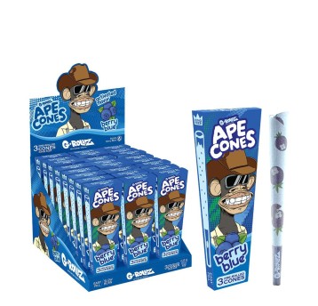 Bibułki G-ROLLZ Ape Cones 3szt.- Berry Blue