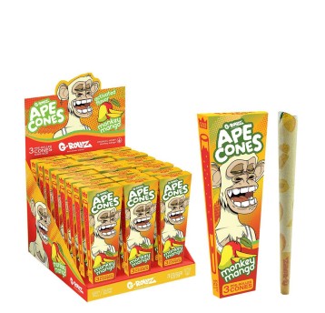 Bibułki G-ROLLZ Ape Cones 3szt.- Monkey Mango