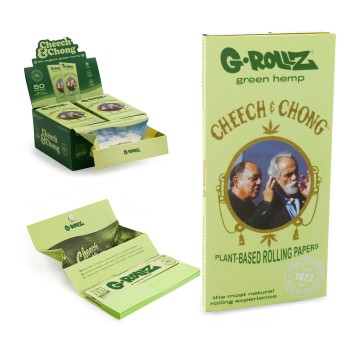 Bibułki G-ROLLZ Cheech&Chong Green Tips & Tray