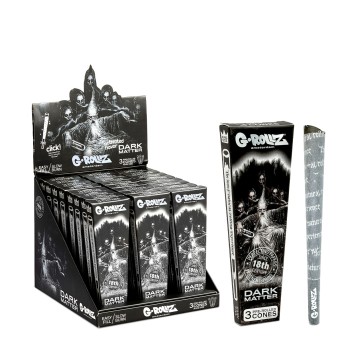 Bibułki G-ROLLZ Dark Matter Black Cones 3szt.