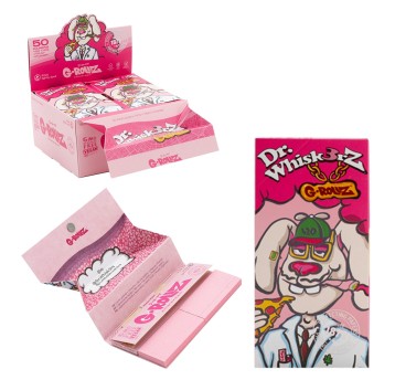Bibułki G-ROLLZ Dr. Whiskerz Pink Tips & Tray