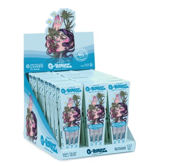 Bibułki G-ROLLZ Ethereal Blue Cones 1 1/4 6szt.