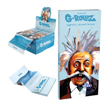 Bibułki G-ROLLZ Genius Blue Tips & Tray