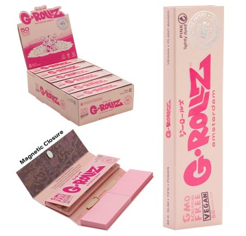 Bibułki G-ROLLZ Lightly Dyed Pink + Filtry