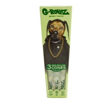 Bibułki G-ROLLZ Pets Rap Green Cones 3szt.