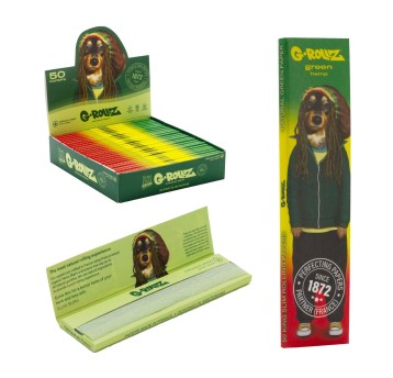 Bibułki G-ROLLZ Pets Reggae Green King Size