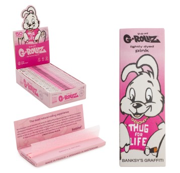 Bibułki G-ROLLZ Thug 4 Life Pink 1 1/4