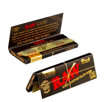 Bibułki RAW Black 1 1/4