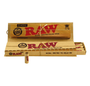 Bibułki RAW Classic King Size Slim + Prerolled Tip