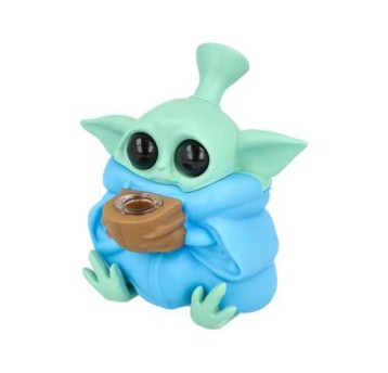 Bongo Silikonowe BABY YODA Niebieski 13cm