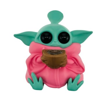 Bongo Silikonowe BABY YODA Różowy 13cm