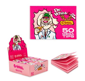 Filtry Tipy G-ROLLZ Dr. Whiskerz Pink Mega 50szt.