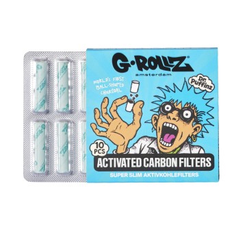 Filtry Węglowe G-ROLLZ Blue 6mm 10szt.