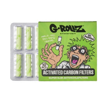 Filtry Węglowe G-ROLLZ Green 6mm 10szt.