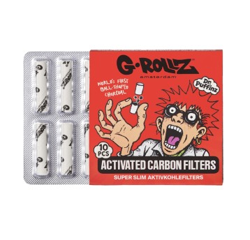 Filtry Węglowe G-ROLLZ White 6mm 10szt.