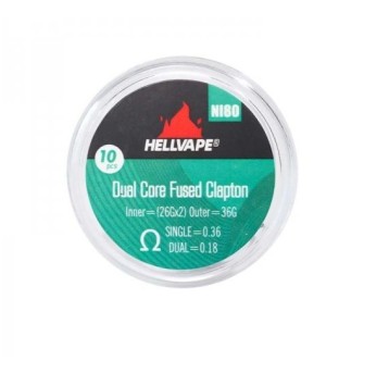Grzałki HELLVAPE Dual Fus. Clapton Ni80 10szt.