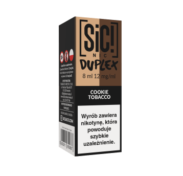 Liquid SIC! NIC 8ml - Cookie Tobacco 12mg