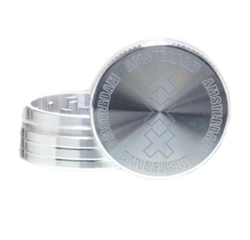 Młynek Metalowy AMSTERDAM Silver 2cz 40mm
