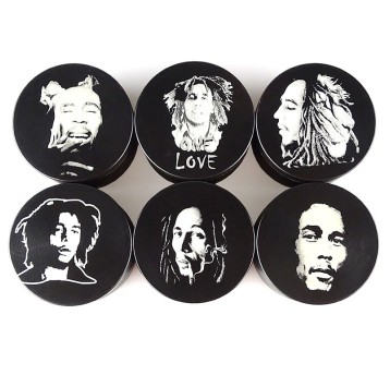 Młynek Metalowy BOB MARLEY 4cz 50mm