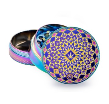 Młynek Metalowy FIRE FLOW Rainbow Pattern 3cz 40mm