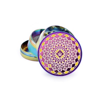Młynek Metalowy FIRE FLOW Rainbow Pattern 4cz 50mm