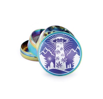 Młynek Metalowy FIRE FLOW Rainbow UFO 4cz 50mm