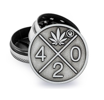 Młynek Metalowy FIRE FLOW Silver 420 3cz 40mm