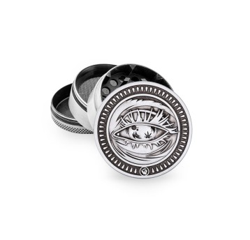 Młynek Metalowy FIRE FLOW Silver Faded 4cz 50mm