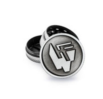 Młynek Metalowy FIRE FLOW Silver FF Logo 3cz 40mm