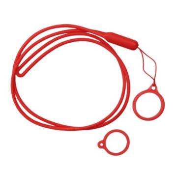 Smycz Silikonowa - Czerwona