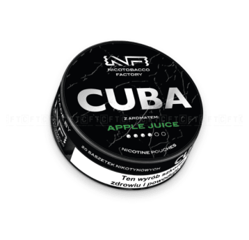 Woreczki Nikot. CUBA Black 20mg/g - Apple Juice